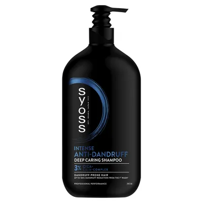 Syoss Intense Anti-Dandruff, Deep Caring Shampoo (Głeboko pielęgnujący szampon przeciwłupieżowy)