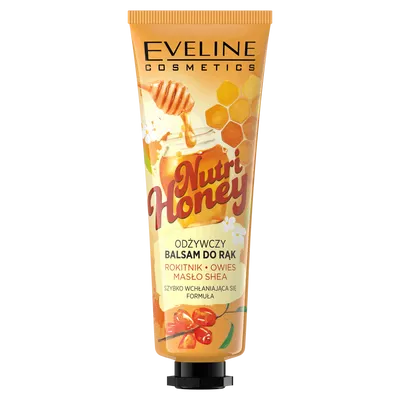 Eveline Cosmetics Nutri Honey, Odżywczy balsam do rąk `Rokitnik, owies, masło shea`
