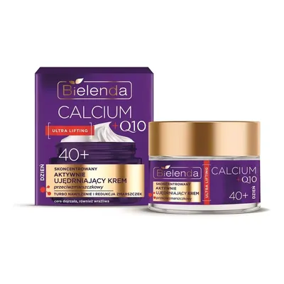 Bielenda Calcium + Q10, Skoncentrowany aktywnie ujędrniający krem przeciwzmarszczkowy 40+