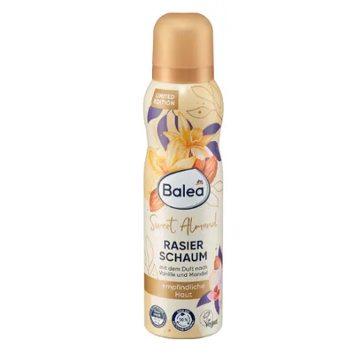 Balea Sweet Almond, Shaving Foam (Migdałowa pianka do golenia)