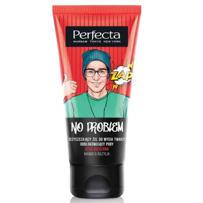 Perfecta No problem, Oczyszczający żel do mycia twarzy odblokowujący pory `Mango & bazylia`