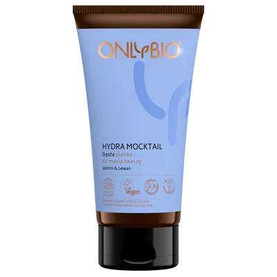 OnlyBio Hydra Mocktail, Gęsta pianka do mycia twarzy `Jaśmin & lewan`