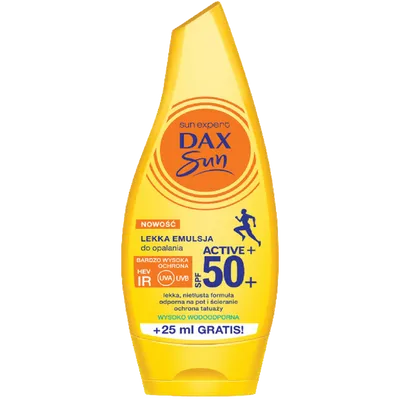 Dax Sun Lekka emulsja do opalania Active+ SPF 50+