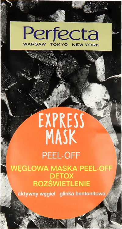 Perfecta Express Mask, Aktywny węgiel, Węglowa maska peel- off