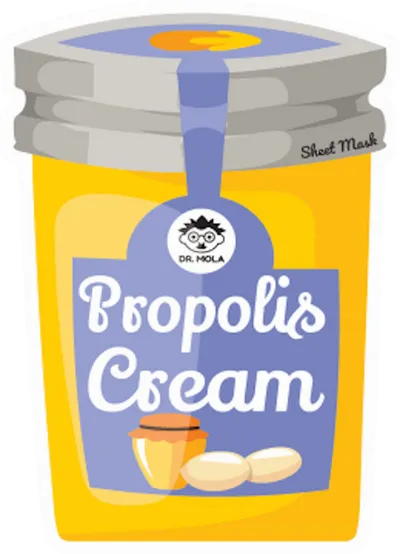 Dr. Mola Propolis Cream Sheet Mask (Kremowa maseczka w płachcie `Propolis i olejki roślinne`)