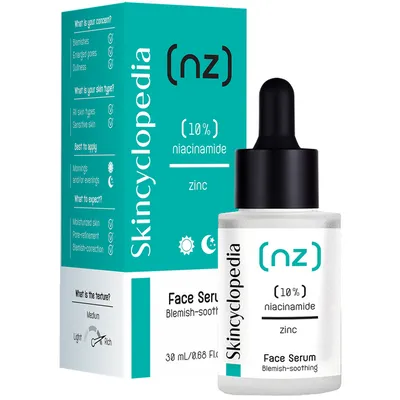 Skincyclopedia NZ Face Serum Blemish Soothing (Skoncentrowane profesjonalne serum przeciw niedoskonałościom z 10% niacamid + 1% cynk)