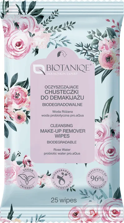 Biotaniqe Oczyszczające chusteczki do demakijażu biodegradowalne
