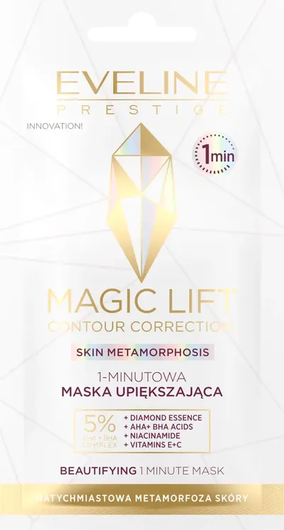 Eveline Cosmetics Prestige, Magic Lift, Contour Correction, 1-Minutowa maska upiększająca