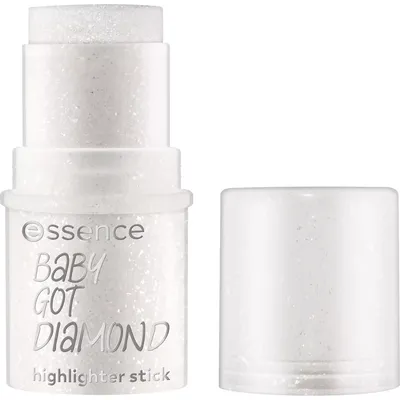 Essence Baby Got Diamond, Highlighter Stick (Brokatowy rozświetlacz w sztyfcie)