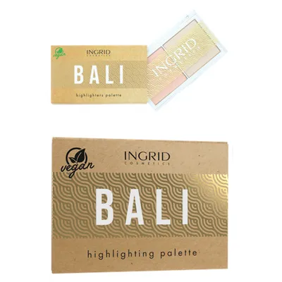 Ingrid Cosmetics Bali, Highlighting Palette (Paleta rozświetlaczy do twarzy)