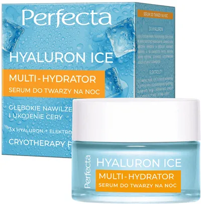 Perfecta Hyaluron Ice, Serum do twarzy na noc `Multi-Hydrator`