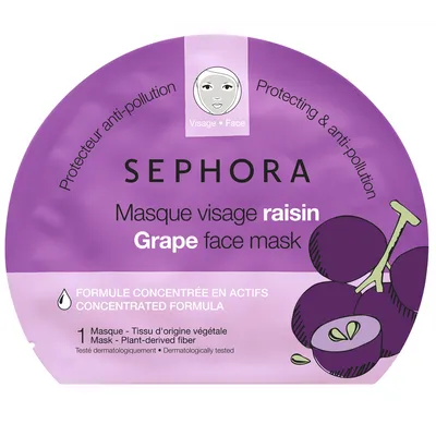 Sephora Collection, Grape Face Mask (Maseczka w płacie `Winogrono`)
