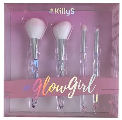 KillyS #GlowGirl, Zestaw 4 pędzli do makijażu