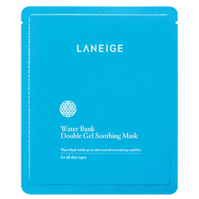 Laneige Water Bank, Double Gel Soothing Mask (Kojąca maseczka do twarzy)