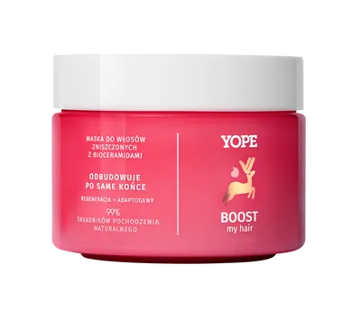 Yope Bounce My Hair, Boost, Maska do włosów zniszczonych