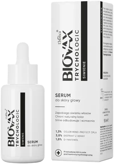 L'biotica Biovax Trychologic, Siwienie, Serum do skóry głowy