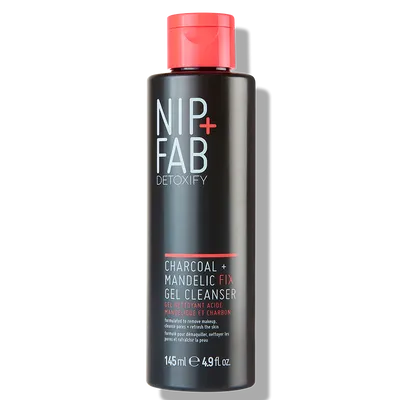 Nip+Fab Charcoal + Mandelic Fix Gel Cleanser (Żel do mycia z węglem i kwasem migdałowym)