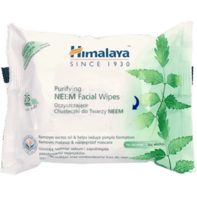 Himalaya Herbals Purifying Neem Facial Wipes (Oczyszczające chusteczki do twarzy)