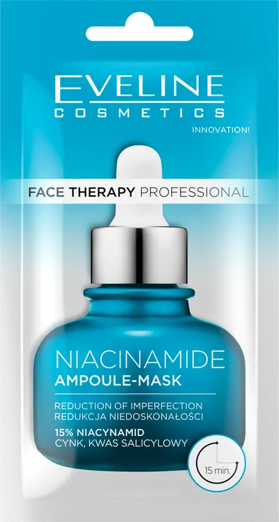 Eveline Cosmetics Face Therapy Professional, Niacinamide Ampoule-Mask (Maska-ampułka z niacynamidem)