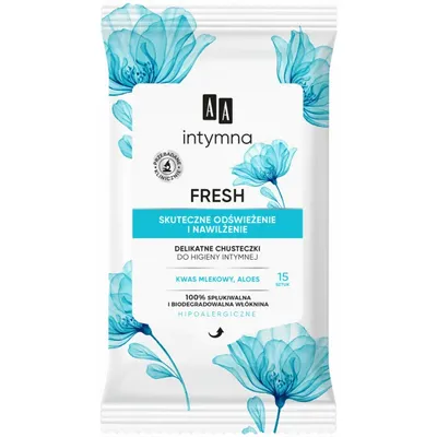 AA Intymna, Delikatne chusteczki do higieny intymnej `Fresh`