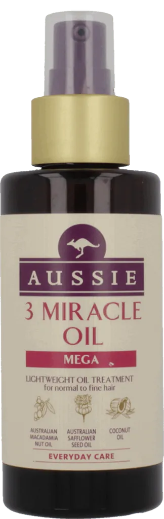 Aussie 3 Miracle Oil, Lightweight Treatment for normal to fine hair 'Mega' (Lekki olejek do włosów normalnych i cienkich 'Mega')