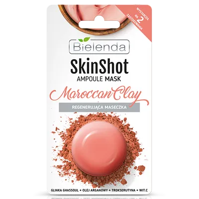 Bielenda Skin Shot Ampoule Mask Moroccan Clay (Regenerująca maseczka)