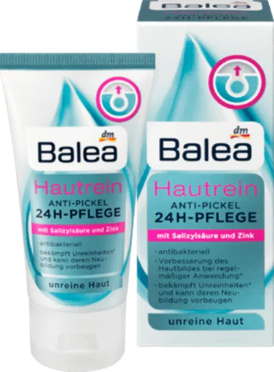 Balea Hautrein, Anti-Pickel 24h Pflege (Krem do cery trądzikowej)