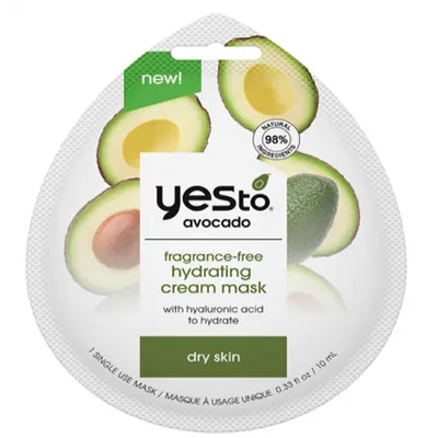 Yes To Avocado, Fragrance Free Cream Mask (Nawilżająca maska z awodado)