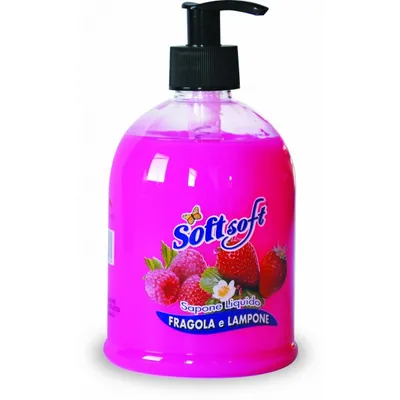 Soft Soft Italy Strawberry, Liquid Hand Soap (Truskawka, Mydło w płynie)