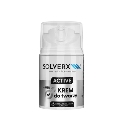 Solverx For Men, Active, Krem do twarzy