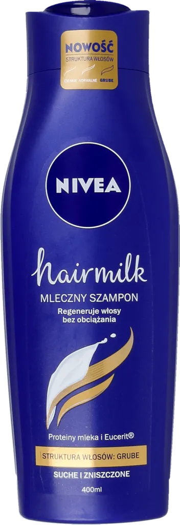 Nivea Hairmilk, Mleczny szampon pielęgnujący do włosów o strukturze grubej