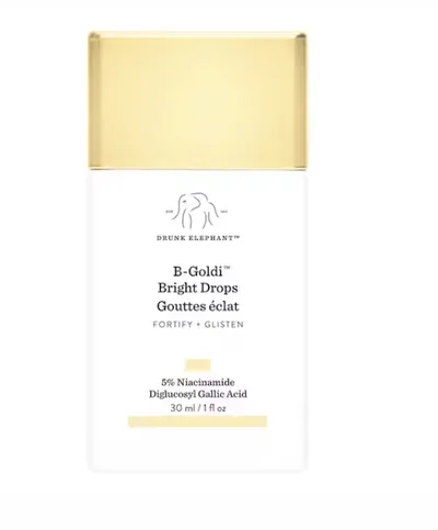 Drunk Elephant B-Goldi,Bright Drops (Rozświetlające serum do twarzy z 5% niacynamidem)