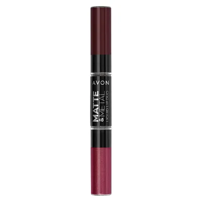 Avon Matte & Metal Liquid Lip Duo (Podwójna szminka w płynie)