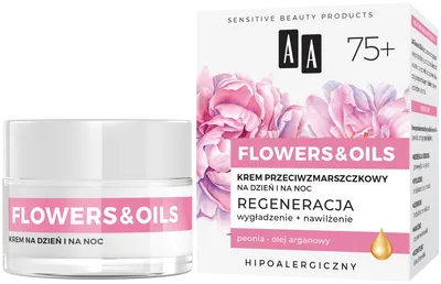 AA Flowers & Oils, Krem przeciwzmarszczkowy na dzień i na noc 75+