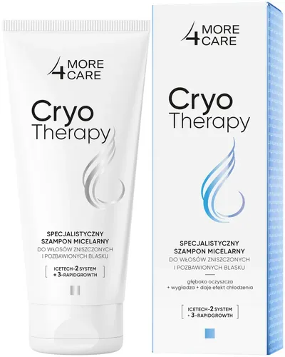 More4Care Cryo Therapy, Specjalistyczny szampon micelarny do włosów zniszczonych i pozbawionych blasku