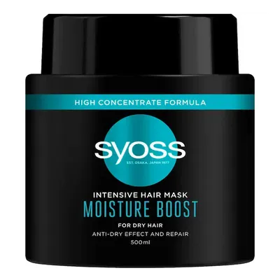 Syoss Moisture Boost, Intensive Hair Mask (Intensywnie regenerująca maska do włosów suchych)