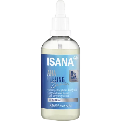 Isana 8% AHA Peeling Serum (Serum z peelingiem mechanicznym do twarzy , ciała i nóg)