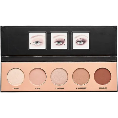 Hebe Professional, Nude Crush Chocolate Latte Eyeshadow Palette (Paleta 5 cieni do powiek)