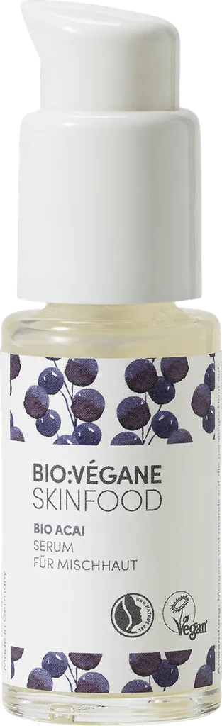 Bio Vegane Skinfood Bio Acai Serum für Mischhaut (Serum z jagodami acai do cery mieszanej)