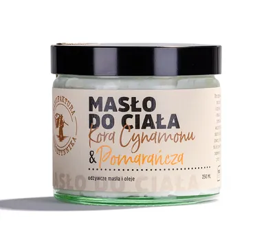 Manufaktura Bursztynnika Masło do Ciała Kora Cynamonu & Pomarańcza