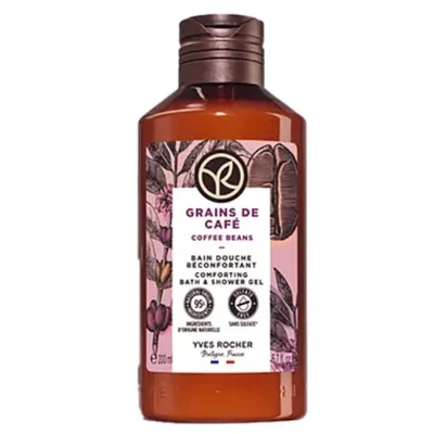 Yves Rocher Coffee Beans, Comforting Bath & Shower Gel (Ziarna kawy, Żel pod prysznic i do kąpieli)