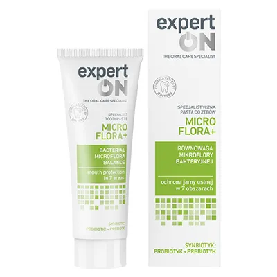 ExpertON Micro Flora+, Specjalistyczna pasta do zębów `Równowaga mikroflory bakteryjnej`
