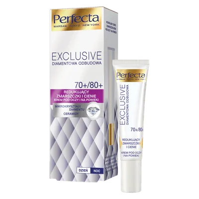 Perfecta Exclusive, Diamentowa Odbudowa, Redukujący zmarszczki i cienie krem pod oczy i na powieki