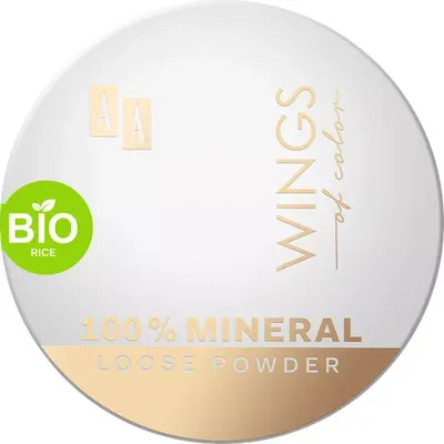 AA Wings of Color 100% Mineral Bio Rice Loose Powder (Puder sypki ryżowy bio)