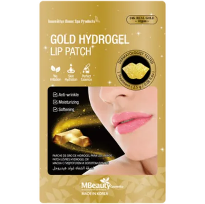 MBeauty Gold Hydrogel Lip Patch (Nawilżająca maseczka hydrożelowa na usta)