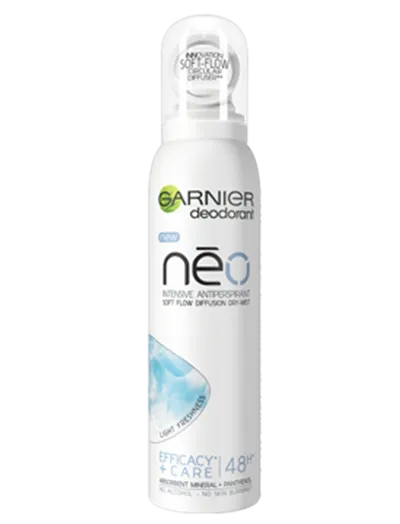 Garnier Neo, Light Freshness,  Dry-Mist (Antyperspirant w formie suchej mgiełki)