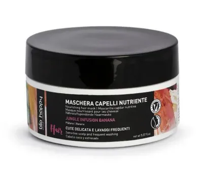 Bio Happy Jungle Infusion, Maschera Capelli Nutriente (Odżywcza maska do włosów  `Banan`)