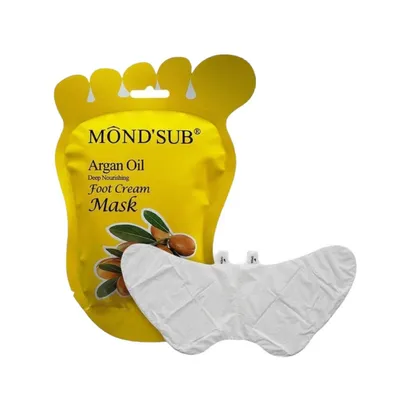 Mond'Sub Argan Oil, Deep Nourishing Food Cream Mask (Odżywcza maseczka do stóp)