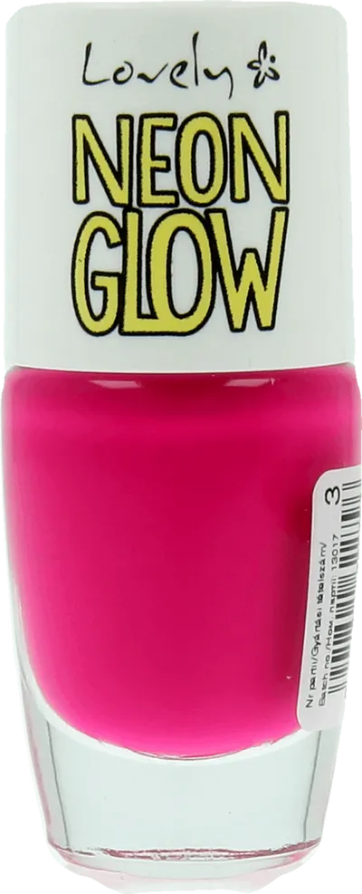 Lovely Neon Glow, Neonowy lakier do paznokci