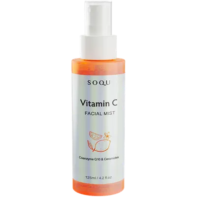 Soqu Vitamin C Facial Mist with Coenzyme Q10 and Ceramide (Rozświetlająca mgiełka do twarzy z koenzymem Q10)